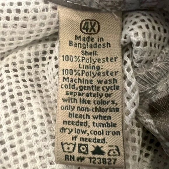 Tallwoods Fish and Map Patterned Short Sleeve Button Shirt 4XL - Picture 6 of 6